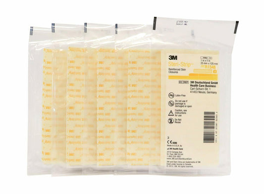 3M R1548 Steri-Strip Skin Closures, Reinforced 1" x 5" (Envelope of 4 Strips)