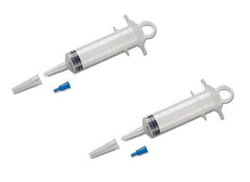 2PACKS - Medline(DYND20325) Syringe, Piston, Irrigation, 60ML