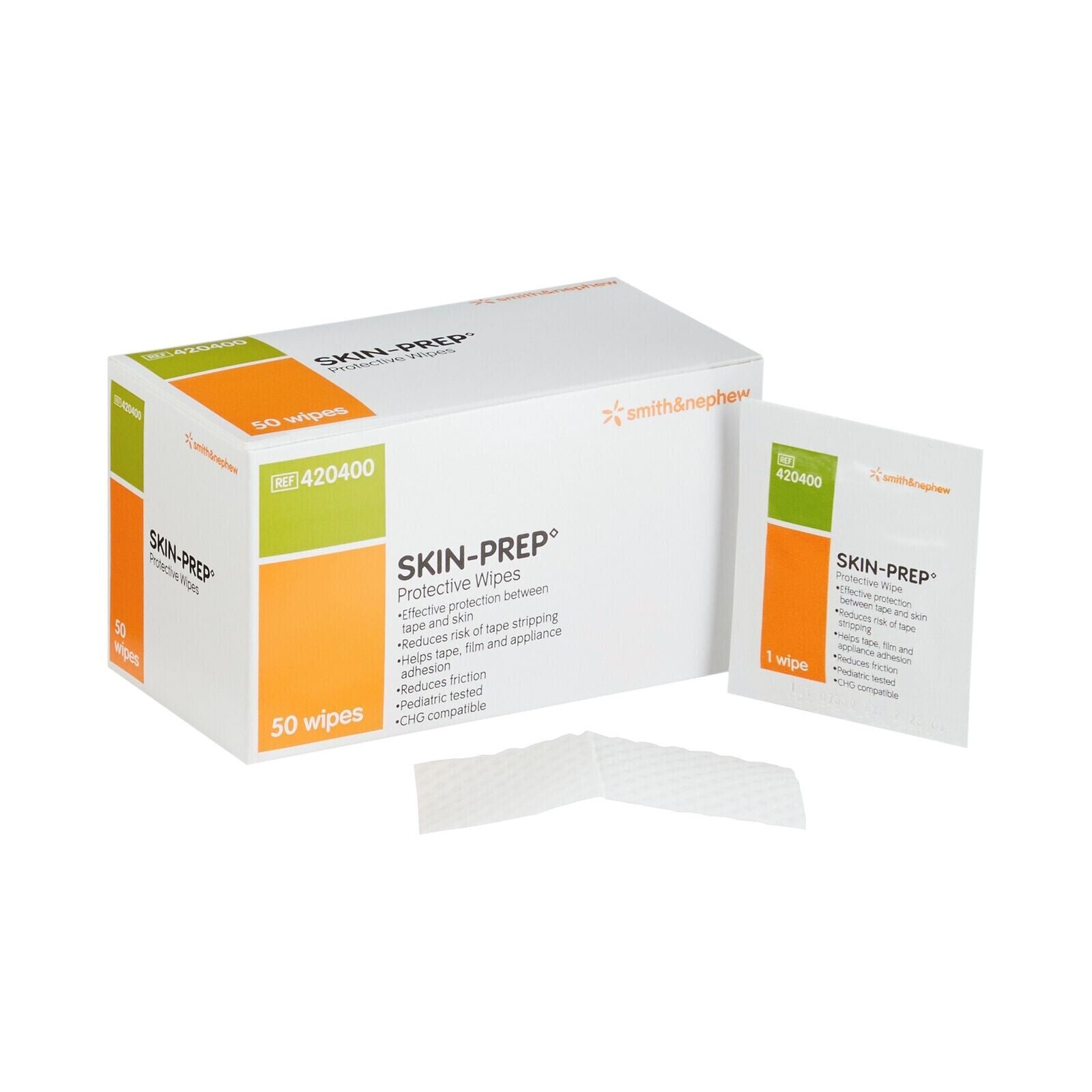 Smith & Nephew Skin-Prep Protective Gauze Wipes Sterile 420400 Box of 50