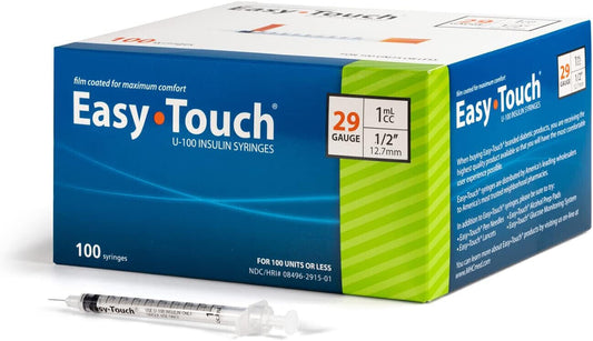 1Ml/Cc Lab Consumables - Easy Touch / 29G-/1/2” - New [Box Of 100] Free Shipping