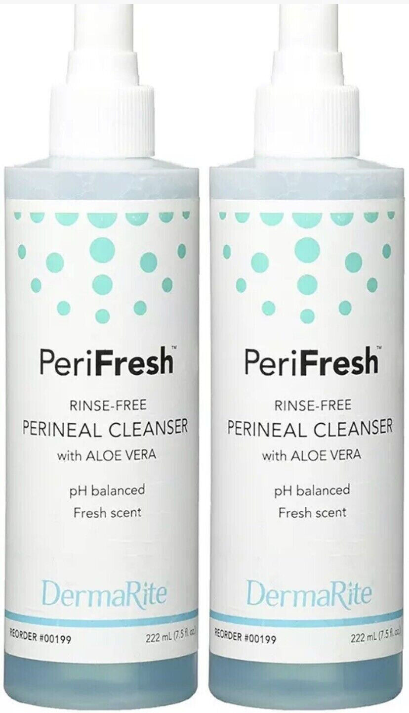 2 pack Peri-Fresh Perineal Cleanser Deodorizer 7.5oz each for Incontinent Care