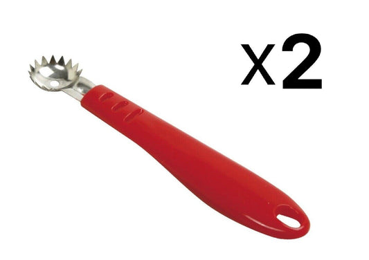Norpro Stainless Steel Strawberry/Tomato Corer w/ Plastic Handle (2-Pack)