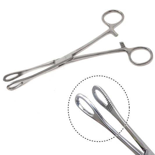 BODY PIERCING Forceps Kit Hemostat SPONGE CLAMP 7" Straight Stainless Steel, New