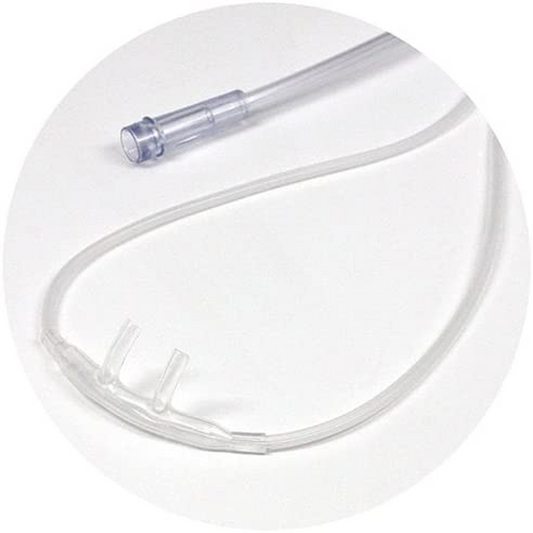 5Pk 4Ft Soft Adult Oxygen Nasal Cannula W/Kink-Free Supply Tubing (RES1104S), Cl