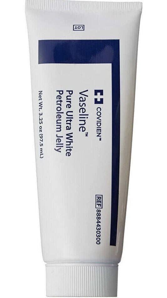 Covidien Vaseline Pure Ultra White Petroleum Jelly 3.25 oz. Tube (8884430300)