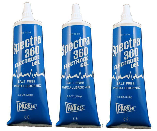 Spectra 360 Electrode Conductive Gel ECG Gel 8.5 oz - 3 Pack - Free Shipping