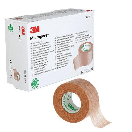 3M 1533-1 Micropore Tape 1 in. x 10 yd. Tan (One Roll)