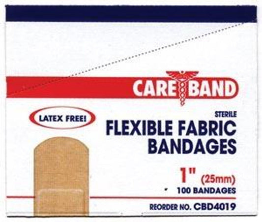 Aso Careband Cbd4019 Fabric Adhesive Strip Bandages 1x3 100/box