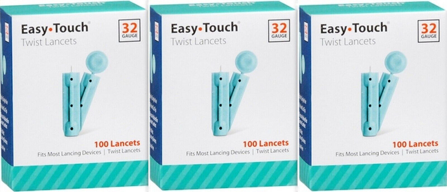 Easy Touch Lancets 32 Gauge 100ct / box ( 3 pack ) /