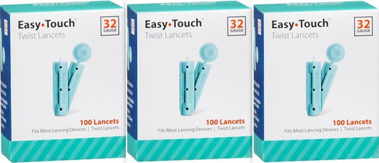 Easy Touch Lancets 32 Gauge 100ct / box ( 3 pack ) /