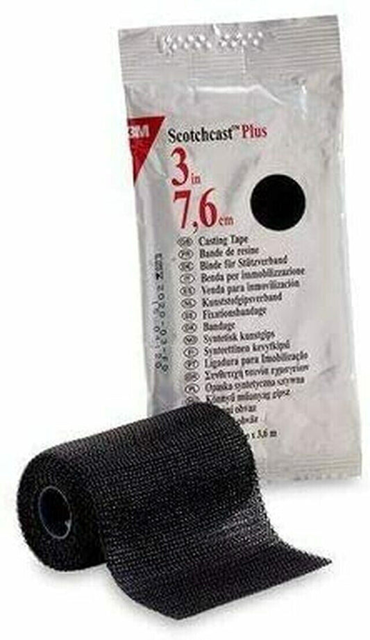 3M Scotchcast Plus Cast Tape 3" X 12 Ft Black 82003A 1 ROLL