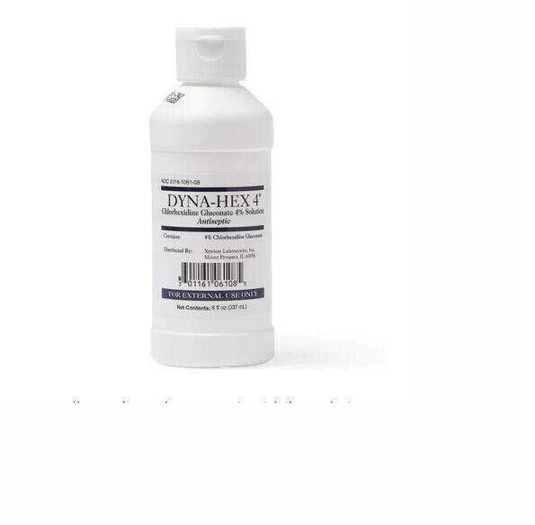 McK Dyna-Hex 4% CHG (Chlorhexidine Gluconate) Surgical Scrub Bottle 4 oz