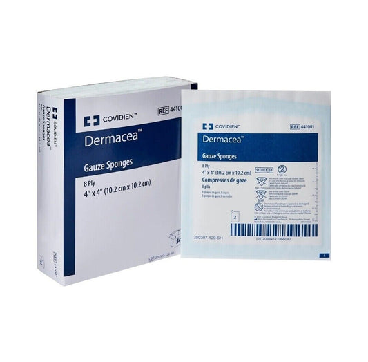 Dermacea 8-Ply Gauze Sponge Sterile 4 x 4" 25 Pack(s) 2  per Pack