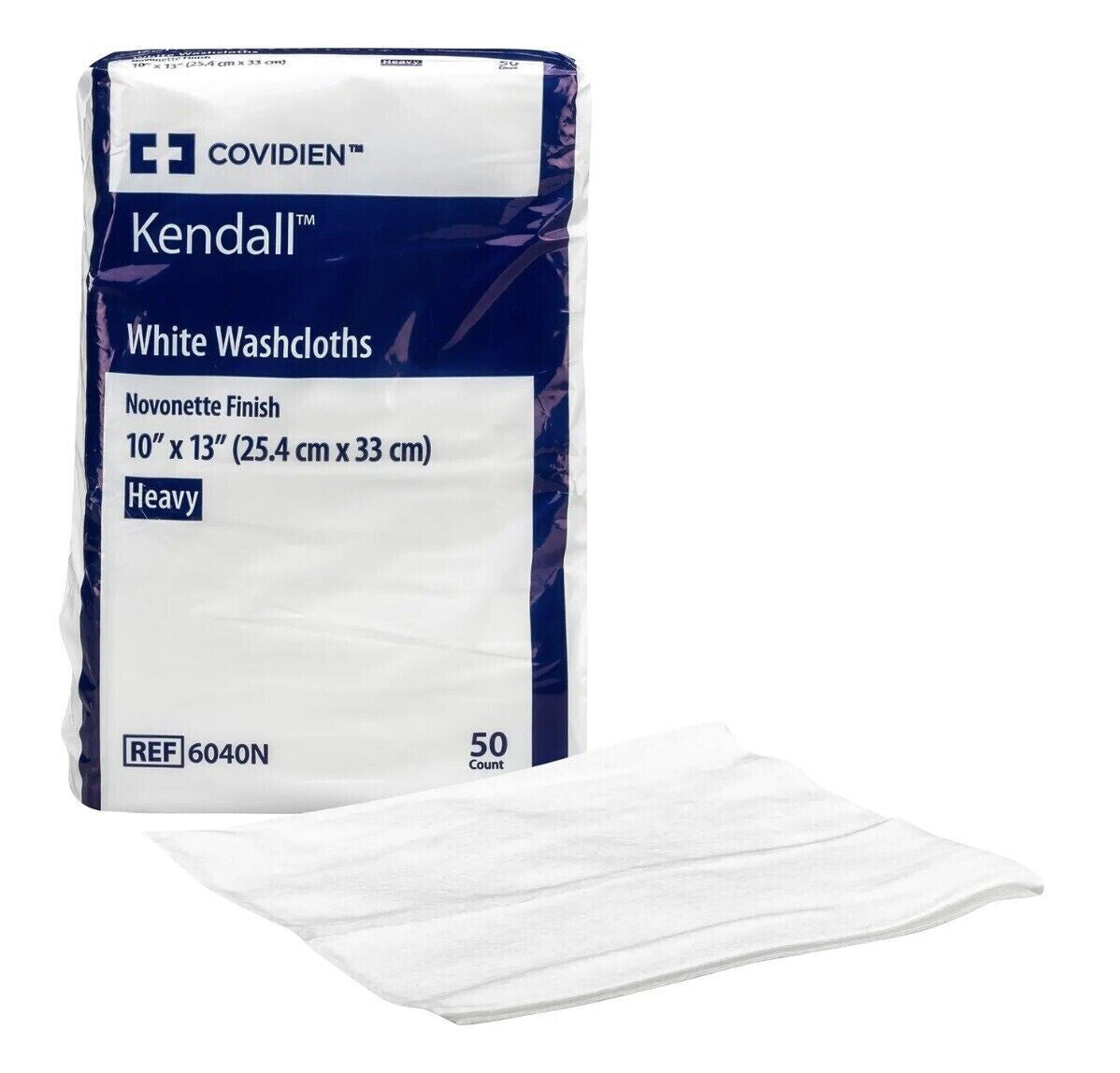 (50) Covidien Kendall Excilon Adult Washcloth Wipes Novonette 10 X 13" 6040N