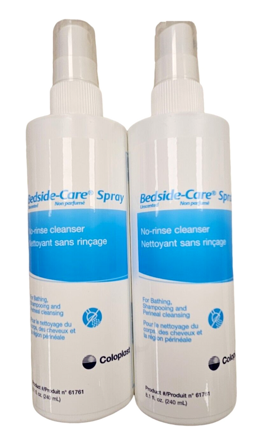 Coloplast BEDSIDE CARE PERINEAL Skin Cleanser SPRAY 8.1oz ( 2 pack ) /